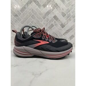 Brooks Cascadia 16 GTX Gore Tex Running Shoes Sneakers Womens 8B 8 B Coral Black